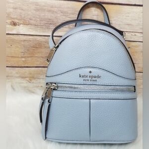 Kate Spade Karina Mini Convertible Backpack Blue Frosted